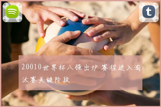 20010世界杯八强出炉 赛程进入淘汰赛关键阶段